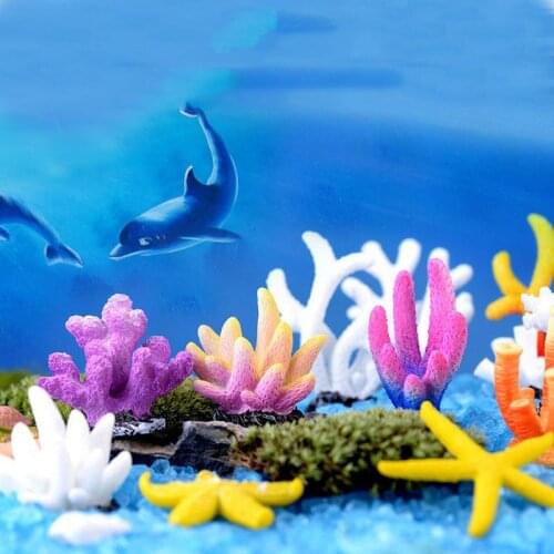 Fish Tank Landscaping Ornaments Aquarium Simulation Micro Landscape Coral Reef Rockery Decoration Ornaments Aquatic Pet Supplies