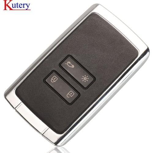 Kutery 10PCS/LOT Car Keyless Entry Smart Remote Key Shell 4 Button For Renault Megane 4 Koleos Auto Key Case Fob Replacement