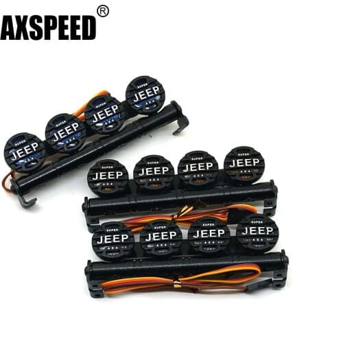 AXSPEED Multi-function Bright LED Light Lamp Bar for RC Rock Crawler Axial SCX10 D90 Tamiya HPI HSP RC Car
