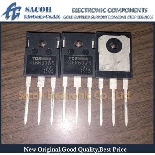 Free Shipping 10Pcs TK16N60W5 K16N60W5 TK16N60W K16N60W5 TO-247 16A 600V Silicon N-Channel MOS Transistor
