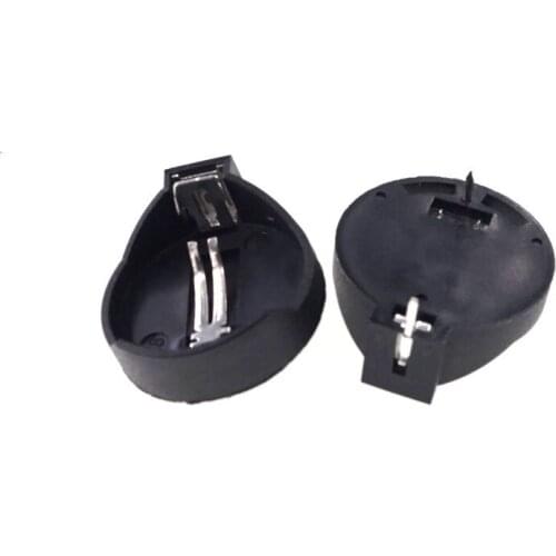 10pcs CR2032 Retainer 3V Button Coin Cell 2032 Battery Holder Case CR2020 CR2016 Through Holes