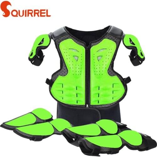 4-15 Years Children Body Protector Vest suit Armor Kids Motocross Off Road Racing Armor Roller skating Ski body guard Waistcoat