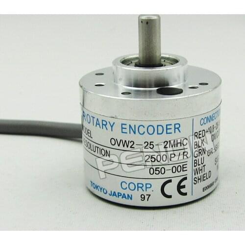 Incremental OVW2-25-2MHC Rotary Encoder Outer Diameter 38mm Solid Shaft Diameter 6mm