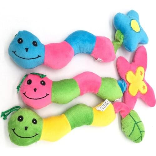 Bug Shape Toys Pet Dog Toys Colourful Toys Cheap Toys Lovely Voice Squeaker Toys Plush Toys Cuddly Puppy Toys Pet Dogs Chew Toys