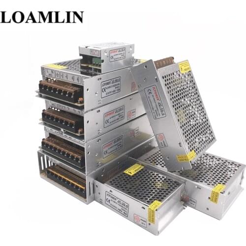 5V 2A/3A/4A/5A/8A/10A/12A/20A/30A/40A Switch LED Power Supply Transformers For WS2812B WS2801 SK6812 SK9822 APA102 LED Strip