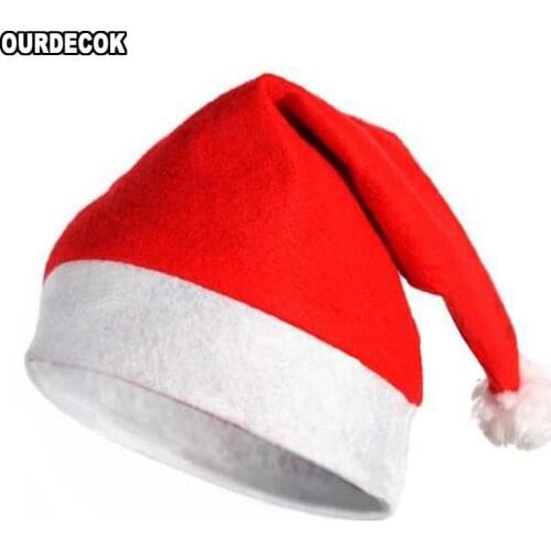 Classic Christmas Hat Santa Claus Hat Child Adult Christmas Decorations Holiday Party Supplies Santa Claus Accessories