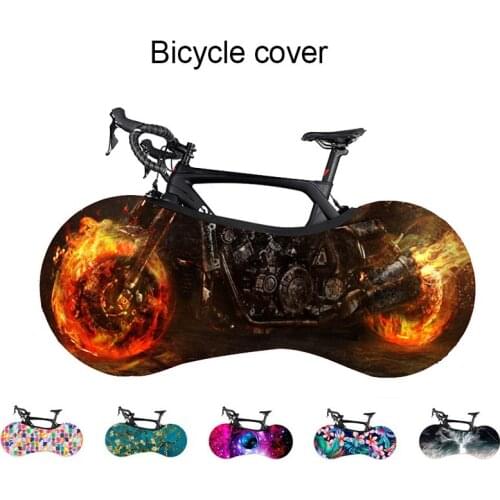 Bike Cover Indoor Bicycle Wheel Cover Dust-proof Storage Bag High Elastic Fabric Road MTB Bike Protector 158*62cm Bike Cover