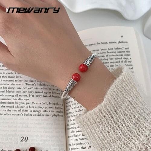 Mewanry 925 Sterling Silver Match Couples Bracelet Fashion Hip Pop Creative Design Holiday Party Jewelry Birthday Gift for Women