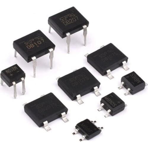 10pcs DB207 DIP-4 Bridge Rectifiers 1000V 2A new original
