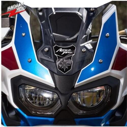 For Honda CRF1000L Africa Twin 2016-2019 3D Resin Motorcycle Front Fender Fairing Stiicker