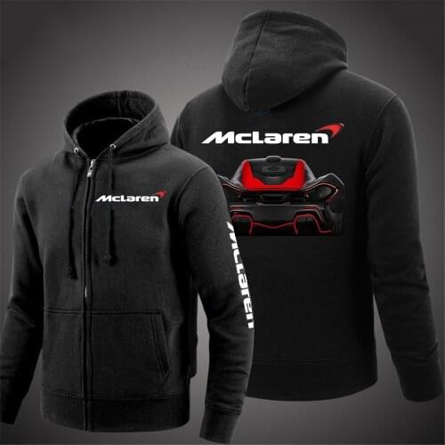 McLaren Logo 2021 New Men Jackets Custom Zipper Leisure Hoodies Comfortable Printed Coats High street Fitness Jackets