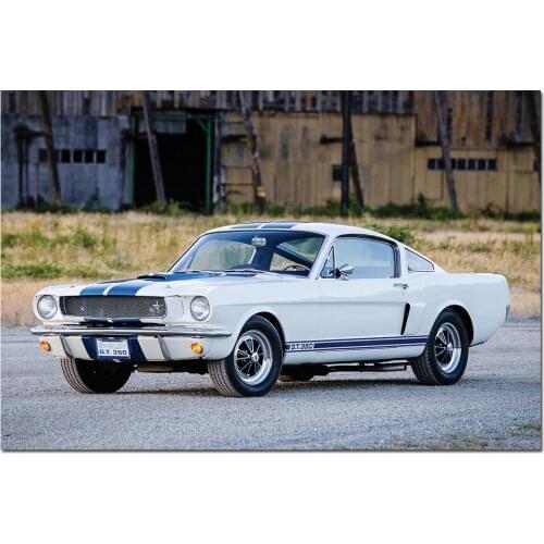 Shelby Ford Mustang GT350 Wallpaper Sports Car Posters and Prints Canvas Wall Art Modern Painting for Home Decor