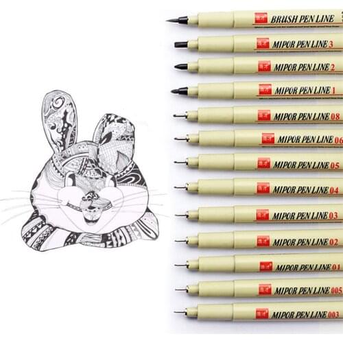 Pigma Micron Pen Liners for Drawing Art Sketching Anime Manga Design,Artist Illustration Marker Multiliner Stationery Supplies