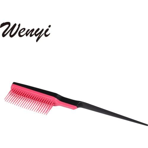 Plastic Fine-tooth Hair Comb Hairdressing Hair Styling Beauty Tools New Styling Rat Tail Black Easy Use Fashion Hot