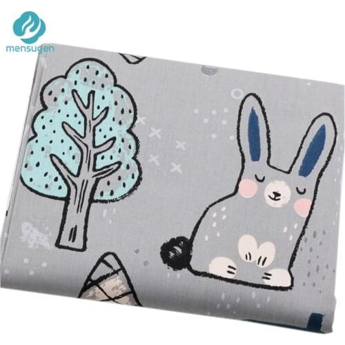 Half Meter Start Bats Stars Cartoon Cotton Fabrics for Bed Sheet Cushions Pillows Sofa Cover baby Crib DIY Sewing Cloth