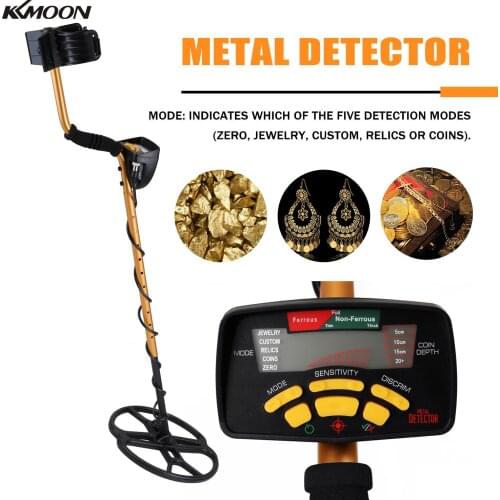 KKMOON Portable High Sensitivity Underground Metal Detector Professional Jewelry Gold Treasure Detector Metal Stud Finder