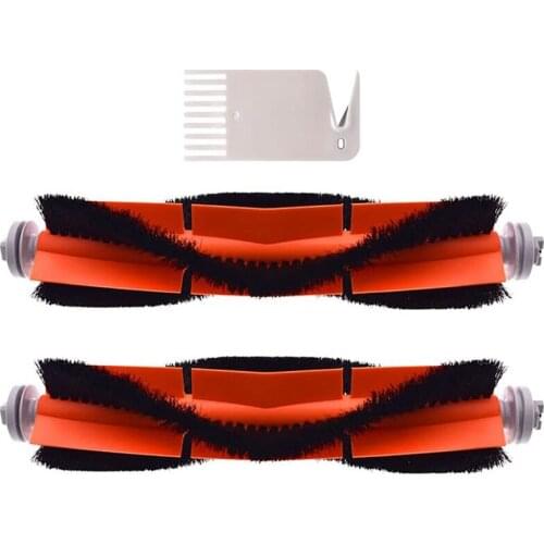 Roller Brush Replacement For Roborock S6 Maxv, S6, S6 Pure, E4,S4 Max,S4, S5 Max, S5, E35, E2 Robot Vacuum Parts 2 Pack