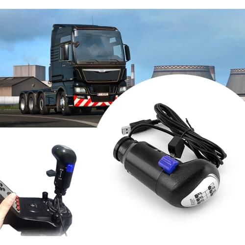 Simulator High and Low Gear Shift Knob For Logitech G25 G27 G29 G920 For ETS2 & ATS Games Euro Truck 18 Speed USB SIM Shifter