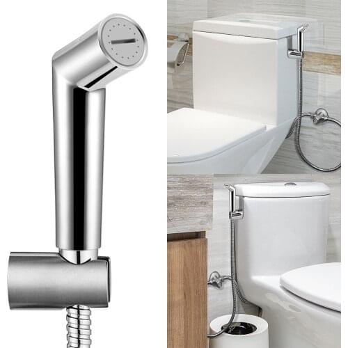 Handheld Toilet Bidet Sprayer Set Stainless Steel Hand Bidet Faucet For Bathroom Hand Sprayer Shower Head Self Cleaning Wash