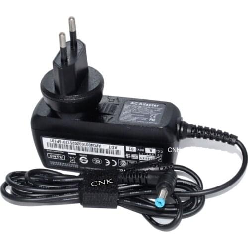 EU Plug 40W 19V 2.15A 5.5x1.7mm AC Power Adapter Charger For ACER Aspire One W10-040N1A A150 W500 S5 D255 D260 D257 D271 D257