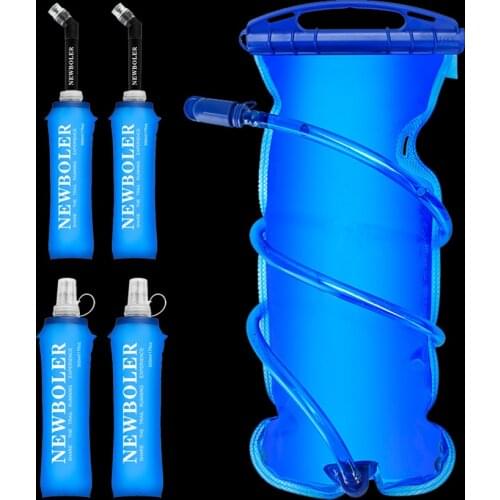 Folding Collapsible TPU Soft Flask 250ml 500ml Soft Water Bottle For Running Hydration ack Waist Bag Vest SD09 SD10