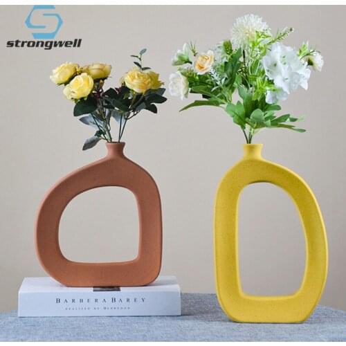 Strongwell Home Living Room Display Furnishings Creative Vase Flower Vases Entrance Decoration Flower Arrangement Gifts Ornament