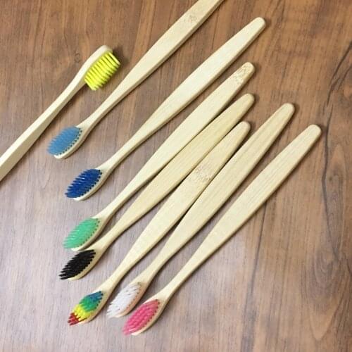 10pcs Organic Bamboo Wooden Bamboo Handle, BPA Free,Eco Friendly ,Bamboo Brush ,Vegan Products ,Plastic Free Toothbrushes