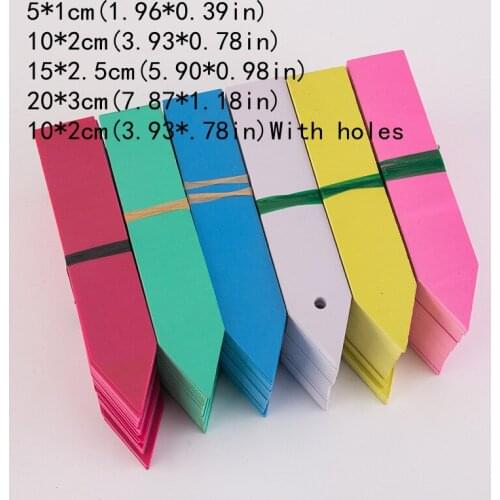 100Pcs PVC Plant Tags Garden Plant Labels Nursery Markers Flower Pots Seedling Labels Widely Used In Garden Farmland Orchard