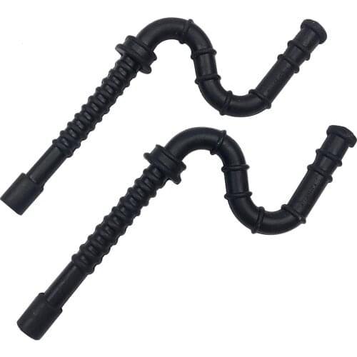 2pcs Plastic Gas Fuel Lines Chainsaw Parts Accessory fits for STIHL Black