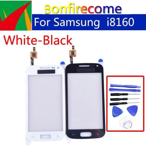 3.8" For Samsung Galaxy Ace 2 i8160 GT-i8160 Touch Screen Panel Sensor Digitizer Front Glass Lens Touchscreen NO LCD