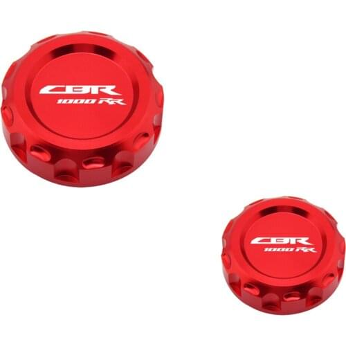 3D Front Rear Brake Fluid Reservoir Cover Cap For HONDA CBR 1000RR 2008-2017