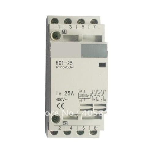 4P 20Amps/25Amps Modulus of household AC contactor,home contactor, modular contactor, household contactor