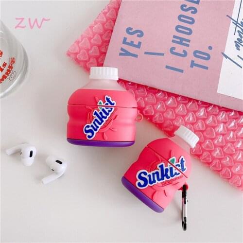 Blackcurrant Grape Juice Drink Case For Airpods 1 2 Pro Charging Box Soft Silicone Wireless Bluetooth Headset Protect Cover