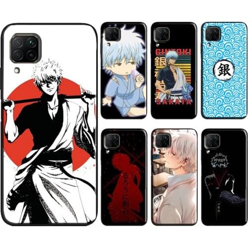 Gintoki Sakata Gintama Anime Phone Case For Huawei P40 Lite P30 P20 Pro P Smart 2021 2019 Mate 10 20 Lite Back Cover