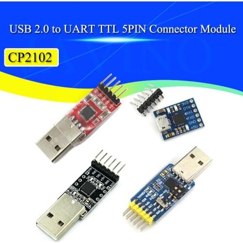 CP2102 USB 2.0 to UART TTL 5PIN Connector Module Serial Converter STC Replace FT232 CH340 Javino PL2303