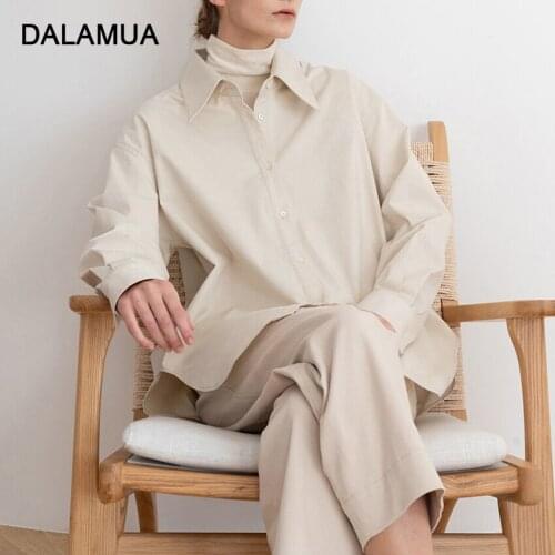 DALAMUA Women's Big Shirts