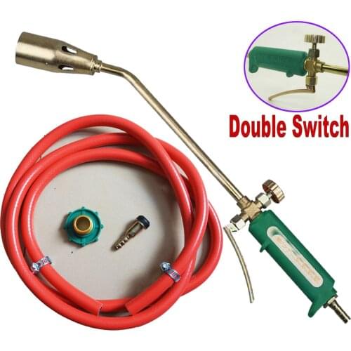 Propane Torch Nozzle Ice Melter Weed Burner Roofing Welding Torch Flame Gun Kit
