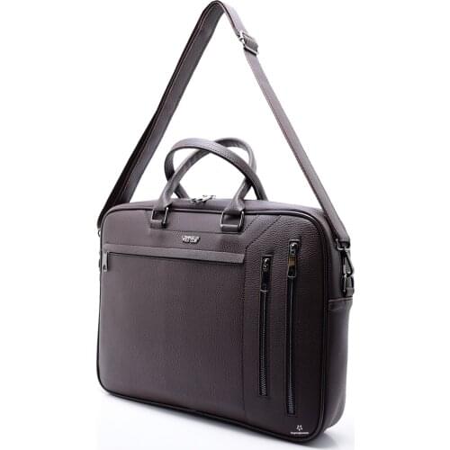 Unisex Brown Laptop & Briefcase Bag