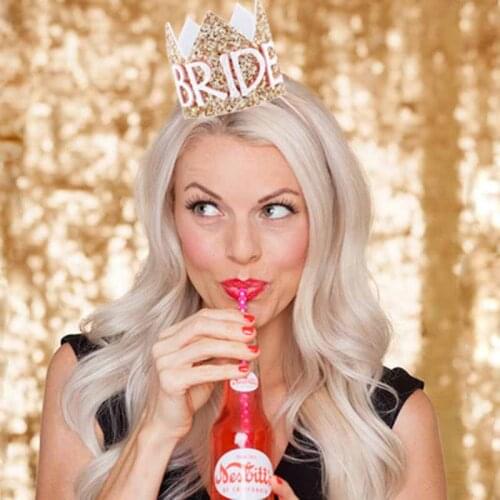 Wedding bridal shower Bachelorette hen Party bride to be Tiara Crown hair accessory headband decoration gift