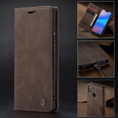 Flip Case For Huawei P Smart 2018 P30 Pro P40 P20 Lite Phone Case Cover Honor 10 lite 2019 Luxury Matte Leather Card Full Cover