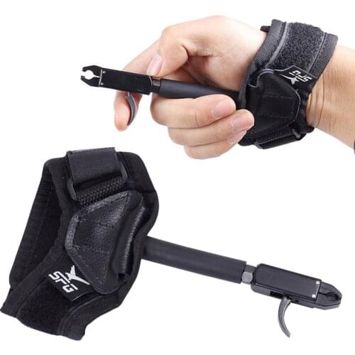 Hunting Archery Bow Release Archery Caliper Release Aid Compound Bow Strap Shooting Pro Arrow Trigger Wristband Free Shipping