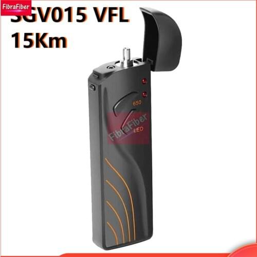 SGV015 VFL 15Km Red Laser Pen Optical Fiber Fault Locator FTTH Fiber Optic Test 7# AA battery LED lighting pen
