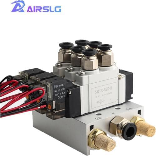 SMC type SY3120-5LZD 3F Solenoid valve combination Single electronically controlled cylinder control valve SY3120-5LZD-M5 SY