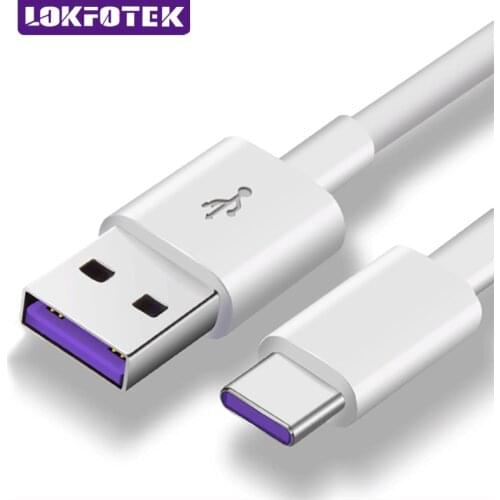 LokFo C01 5A Super Fast Charge Type C Cable 1M 2M Data Transfer Huawei Xiaomi Samsung OPPO VIVO