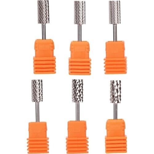 Carbide Nail Drill Bit Muti-Size Silver Nail Drill Accessories Nail File Manicure Nail Art Tool