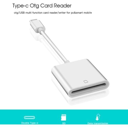 New Type C for SD Card Reader USB 3.0 OTG USB Card Reader Adapter for Macbook Samsung Huawei Xiaomi USB3.1 Cable Card Reader