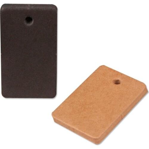 3.3 * 2 Cm Kraft Paper Labels Rectangle Blank Hang Tags Small Blessing Bookmarks For Handmade Gift Swing Tags Price List