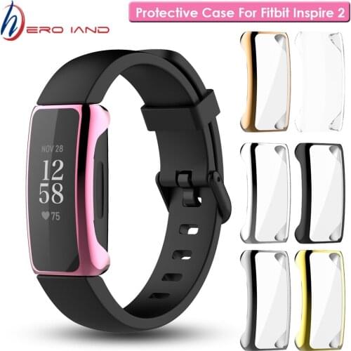 Protective Case For Fitbit Inspire 2 Smart Watch Shockproof Anti-scratch Cover Shell For Inspire2 Smartwatch Accessories