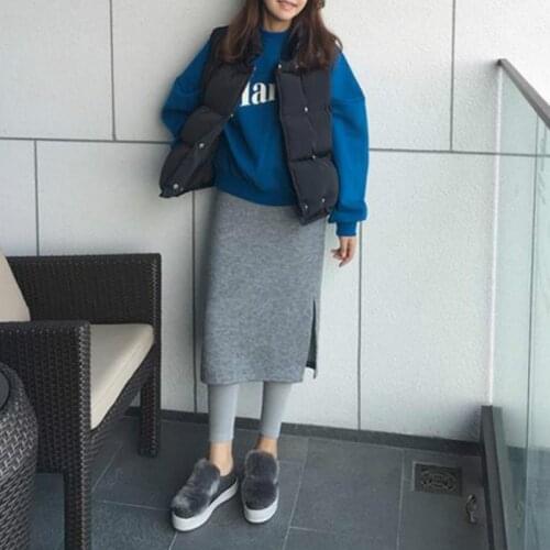 2 Pcs Warm Fleece Long Skirt Leggings Womens Vintage Slim-Fit Oversized Thin Hip Dress Pant Sets Spring Winter Solid Color Suits