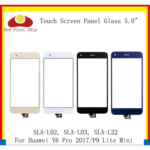 10Pcs/lot For Huawei Y6 Pro 2017 Touch Panel Sensor Digitizer Front Glass P9 Lite Mini SLA-L02 SLA-L03 SLA-L22 Touch Screen
